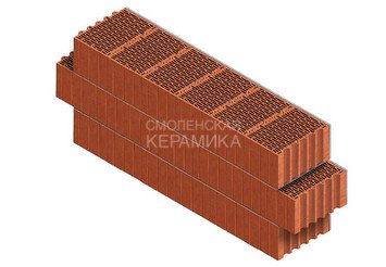 Камень керамический крупноформатный Porotherm 38 Thermo, высокоэффективный 1