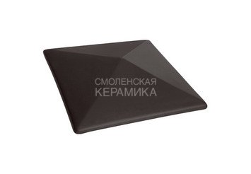 Керамическая шляпа King Klinker 445х445 вулканический черный 1